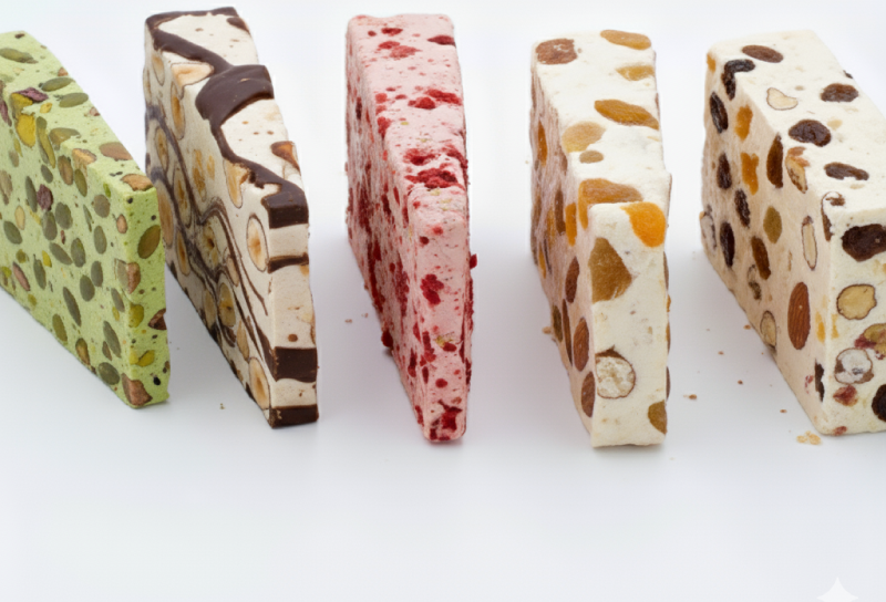 part de gateau de nougat de montélimar